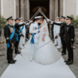 Arco di sciabole per matrimonio in divisa, tradizione militare